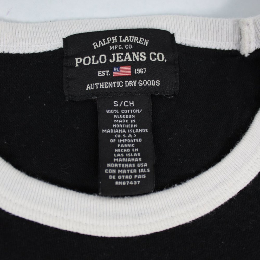 Vintage Polo Ralph Lauren 67 Mens Black Shirt Size Small - Picture 11 of 11